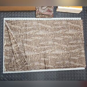 Vintage Apparel Fabric Alligator Skin Print 2 Yards Sewing Cosplay Remnant
